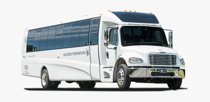 White Freightliner 35 Passenger Bus - Commercial Vehicle, HD Png Download, Free Download