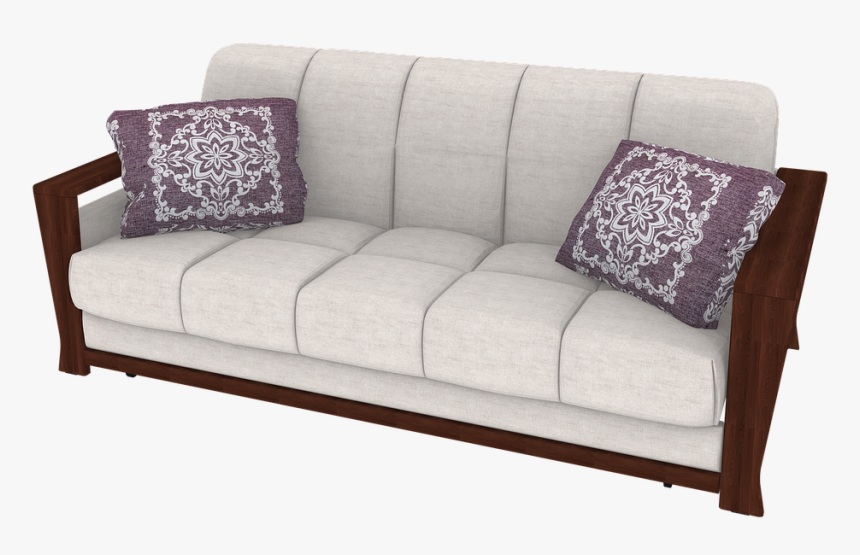 Cushioned Futon Bed Pixabay - Png Furniture, Transparent Png, Free Download