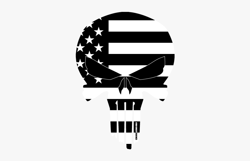 Punisher Logo American Flag, HD Png Download, Free Download