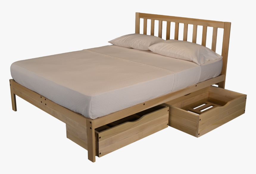 Futon Super Idea Futon Platform Unfinished With Headboard - Bed, HD Png Download, Free Download