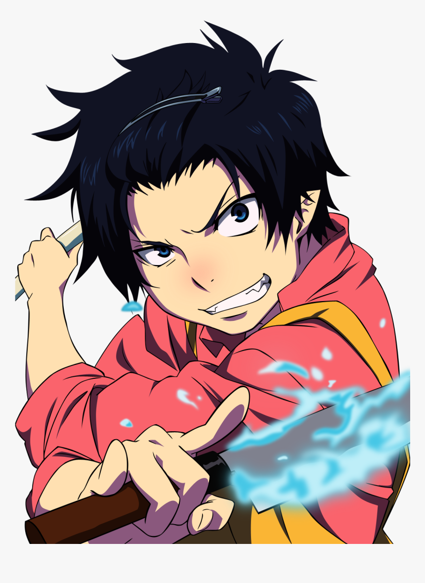 Cartoon Knife Png - Cute Blue Exorcist Rin, Transparent Png, Free Download