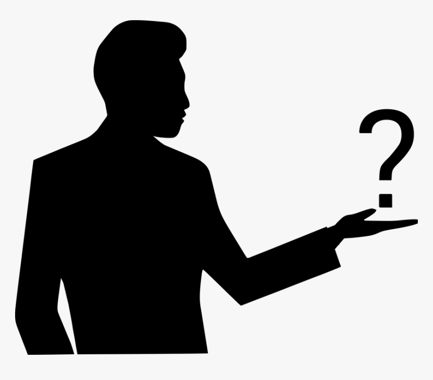 Questions, Question Mark, Quiz, Confused, Mysterious - Silhouette Question Mark Man, HD Png Download, Free Download
