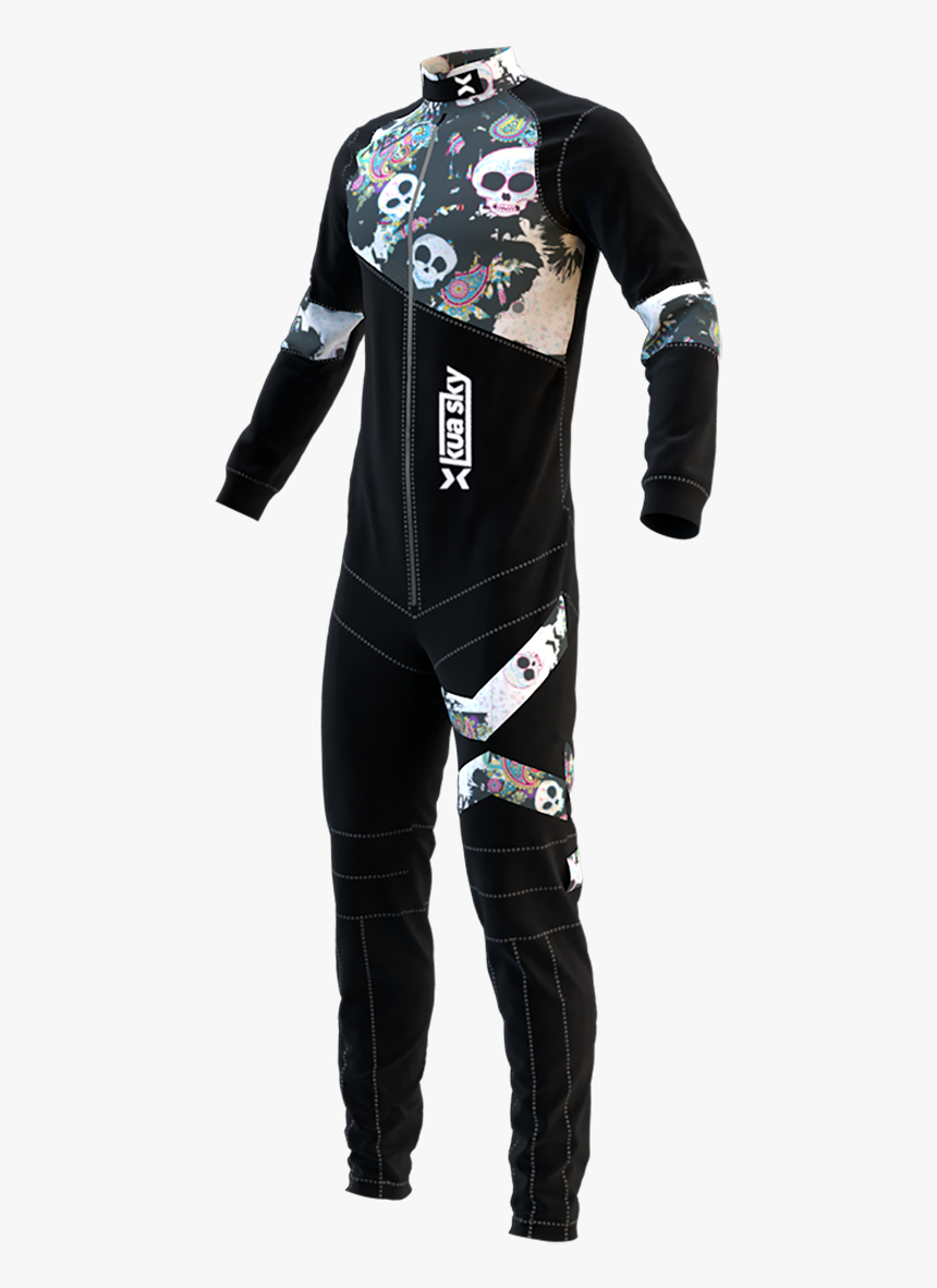 Sugar Skull Jumpsuit Side - Dry Suit, HD Png Download, Free Download