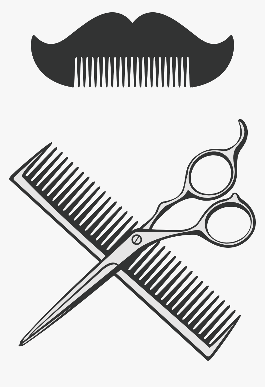 Clip Art Barber Comb Vector - ادوات حلاقة Png, Transparent Png, Free Download