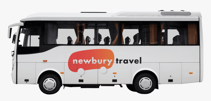 Front Of A White Coach - Onibus Com Passageiro Png, Transparent Png, Free Download