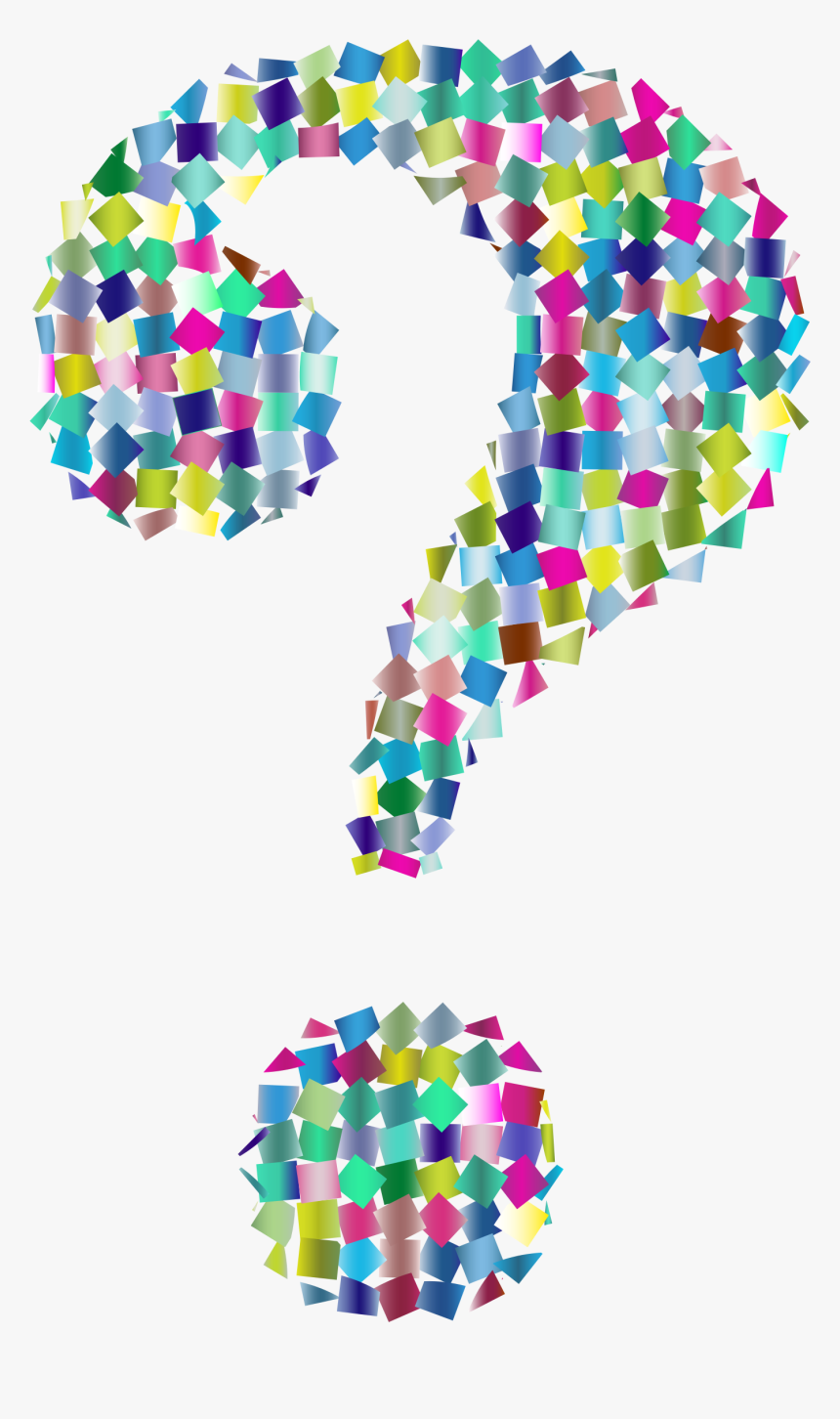 Confetti Clipart Sprinkles - Colorful Question Mark Transparent Background, HD Png Download, Free Download