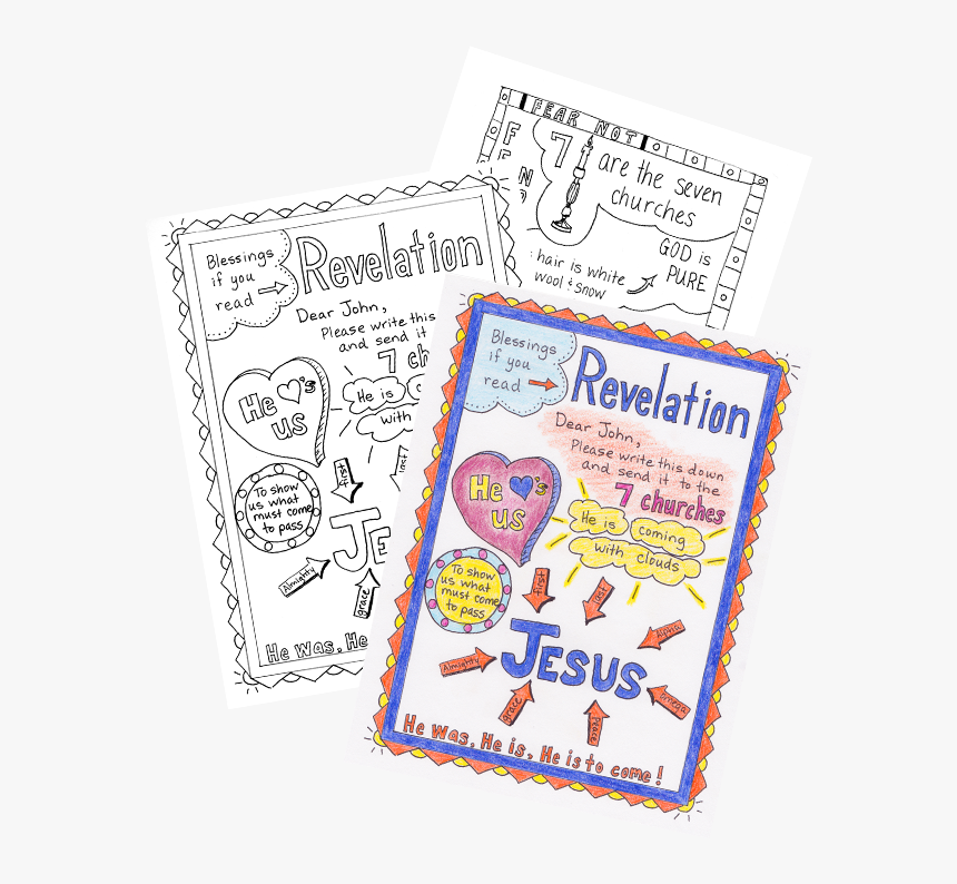 Revelation Doodles Landing Page - Bible Crafts For Revelation, HD Png Download, Free Download