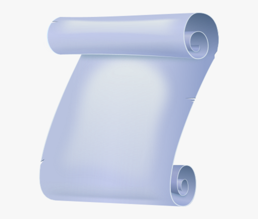 Blue Paper Scroll Clip Art - Scroll Paper Art Png, Transparent Png, Free Download