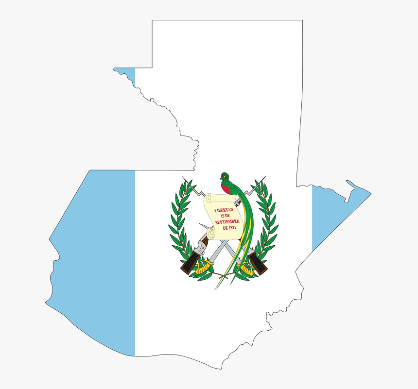 Guatemala Map Flag - Puerto Rico And Guatemala Flag, HD Png Download, Free Download