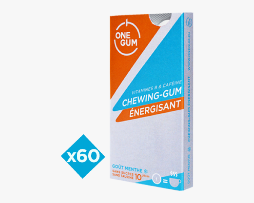 Onegum Energy Gum 60 Packs - One Gum, HD Png Download, Free Download