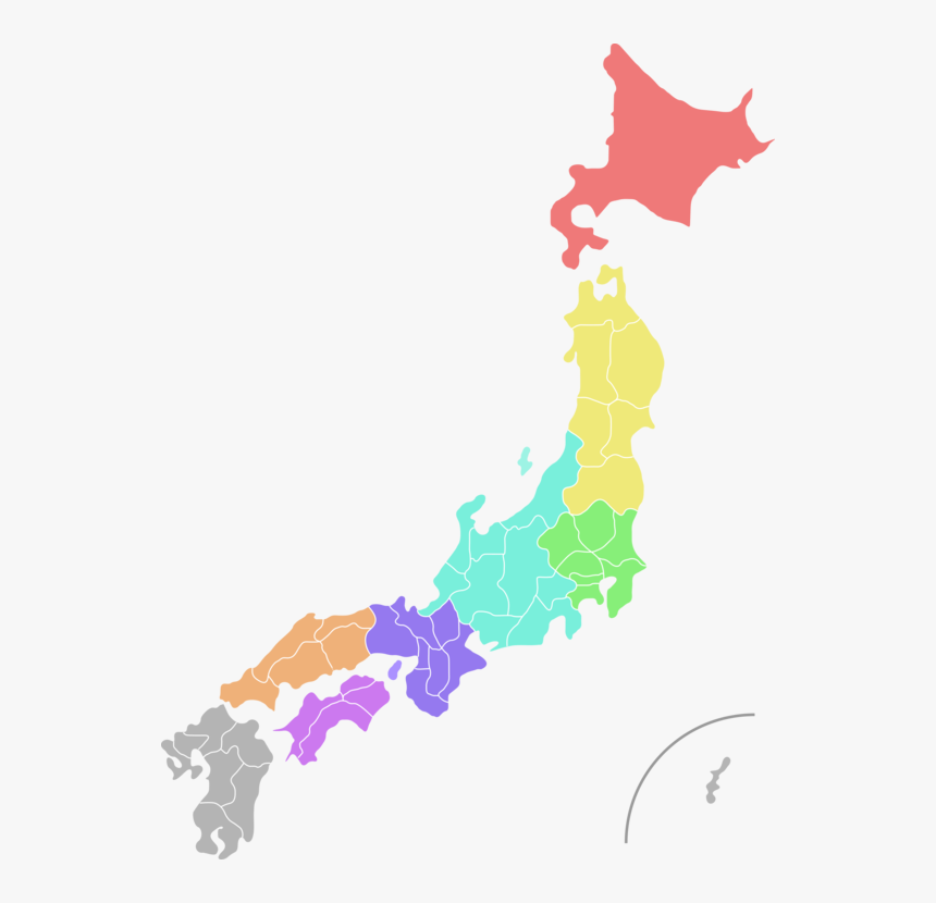 Map,area,graphic Design - Transparent Map Of Japan, HD Png Download, Free Download
