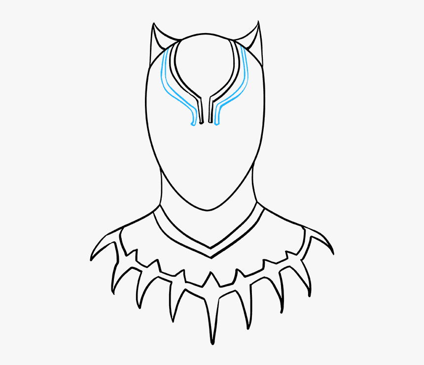 How To Draw Black Panther - Easy Black Panther Drawing, HD Png Download