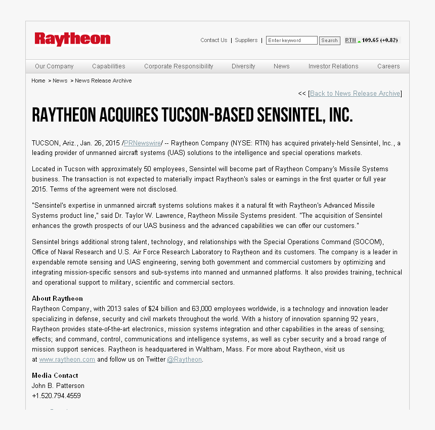 Transparent Raytheon Png - Raytheon, Png Download, Free Download