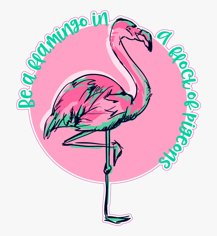 Flamingos Clip Art Illustration Drawing Vector Graphics - Greater Flamingo, HD Png Download, Free Download