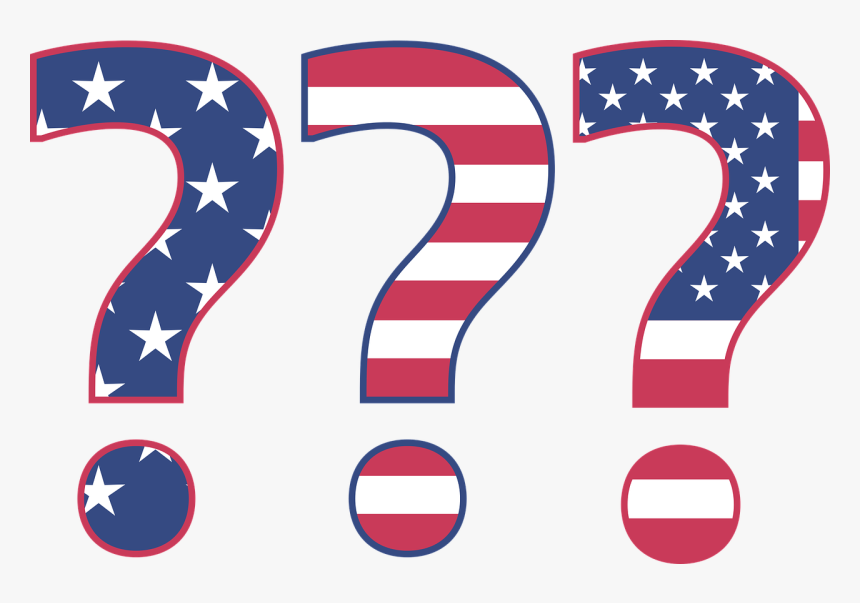 American Flag Question Mark Png - American Flag With Question Mark, Transparent Png, Free Download