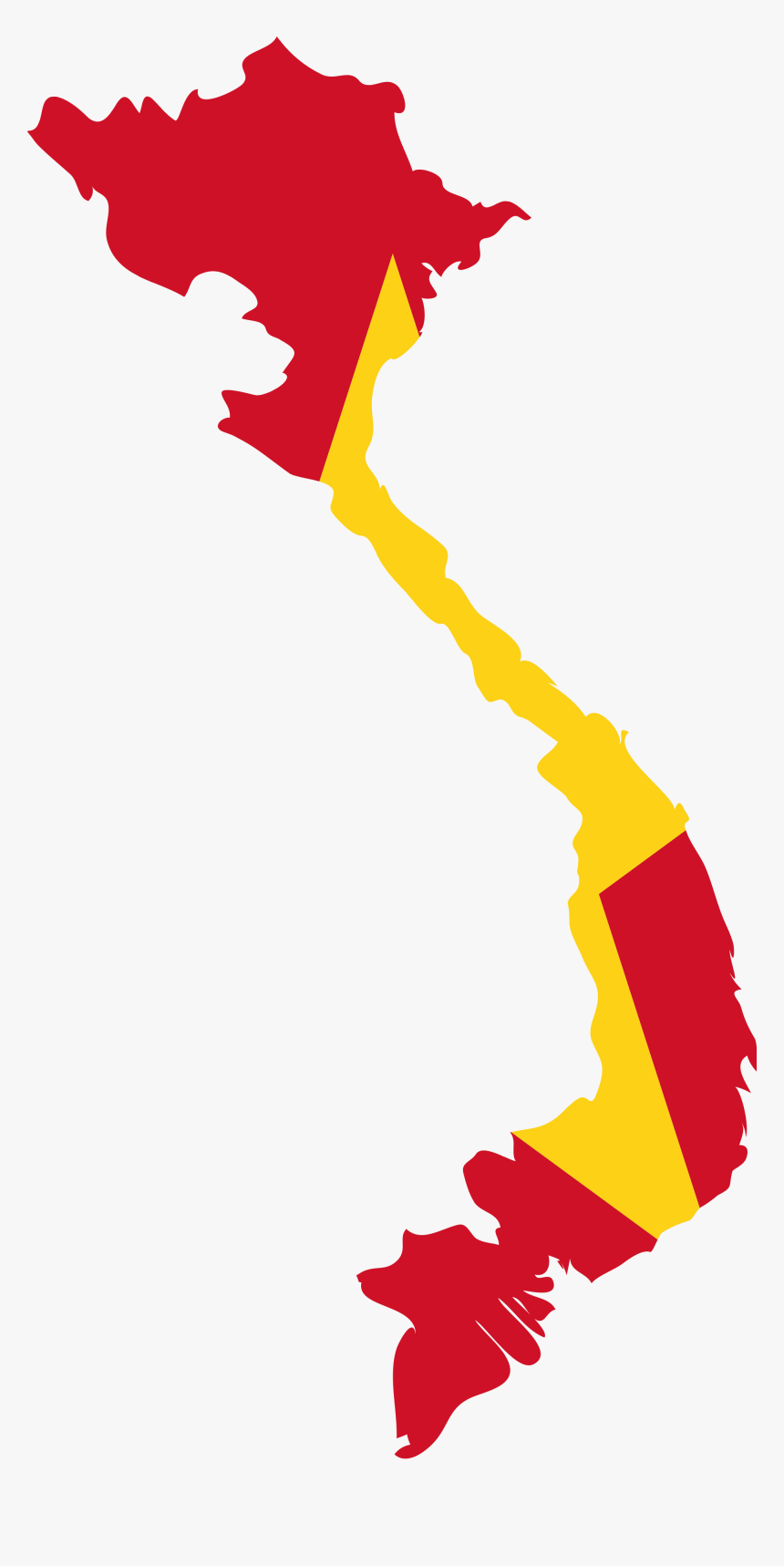 Vietnam Flag Map, HD Png Download, Free Download