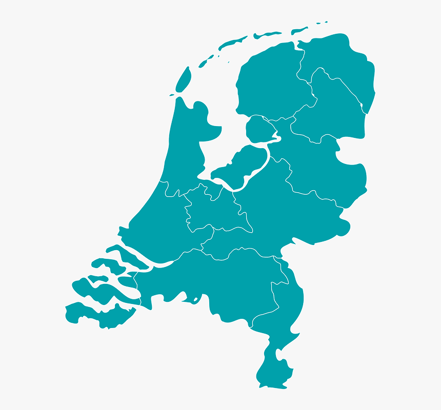 Netherlands, Holland, Map, Europe, Dutch, Blue, Country - Netherlands Vector, HD Png Download, Free Download