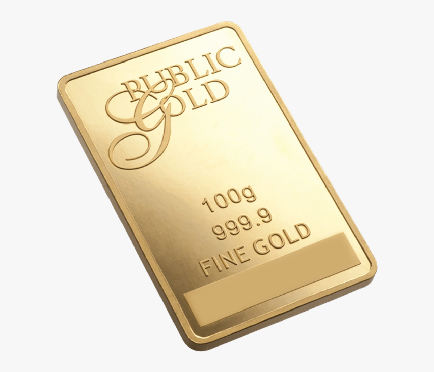 Public Gold 100g Gold Bar , Png Download - Public Gold Gold Bar 100g, Transparent Png, Free Download