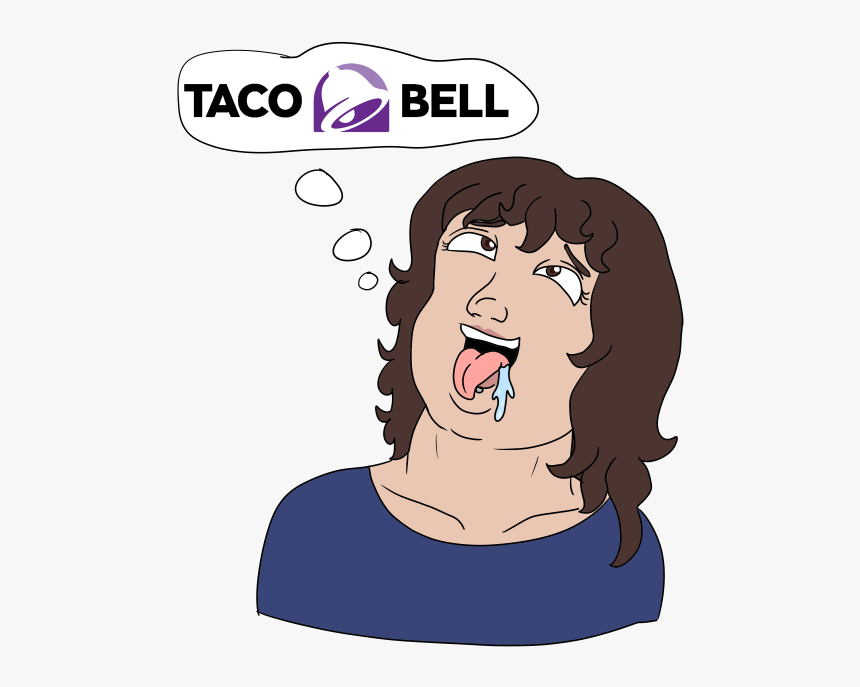 Taco Bell Ahegao - Cartoon, HD Png Download, Free Download