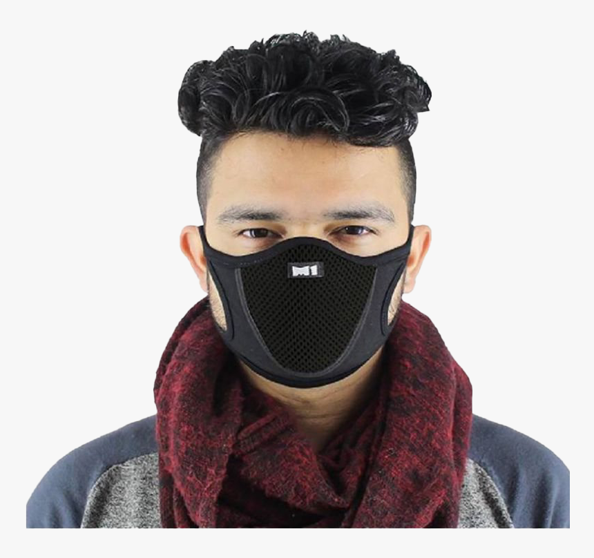 Anti-pollution Face Mask Png Free Download - Black Face Mask Png, Transparent Png, Free Download