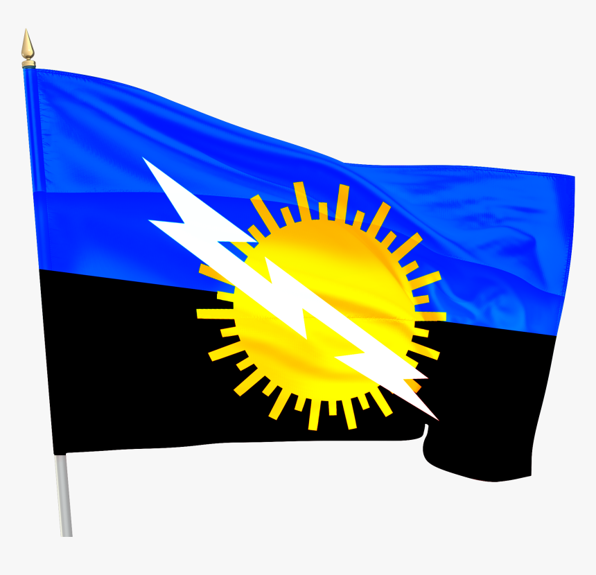 Bandera Zulia Frameante - Bandera Del Estado Zulia, HD Png Download, Free Download