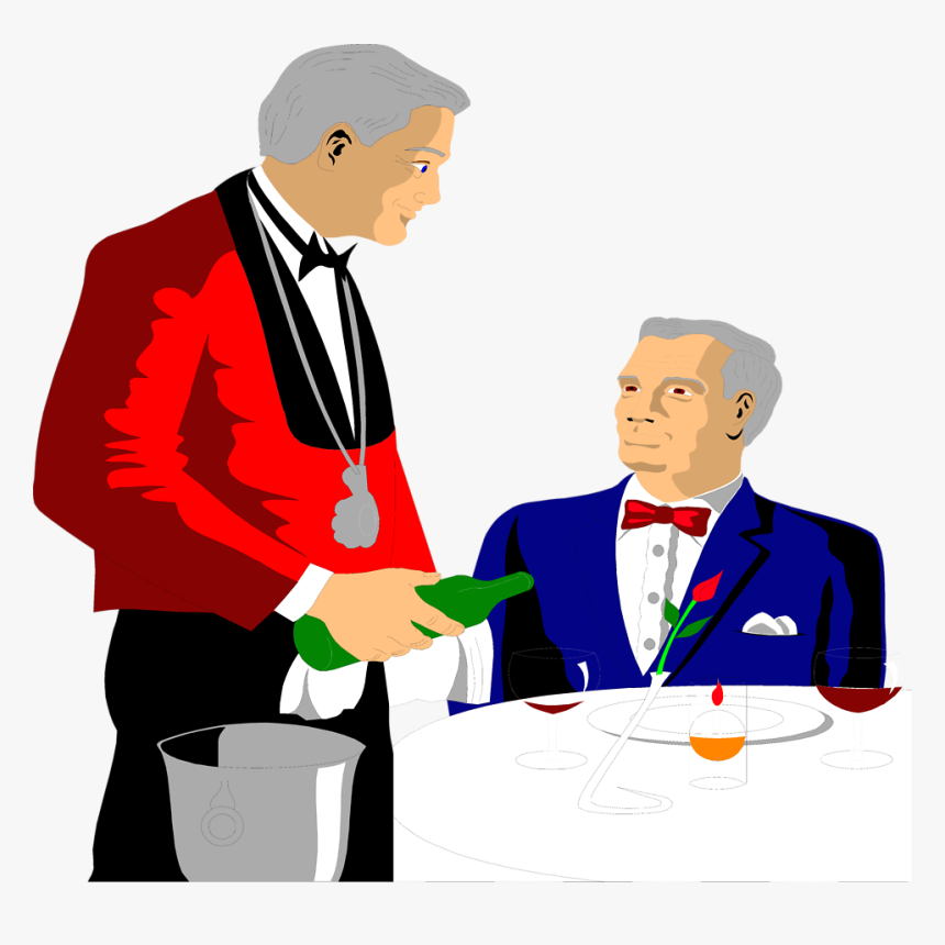 Customer And A Waiter, HD Png Download, Free Download