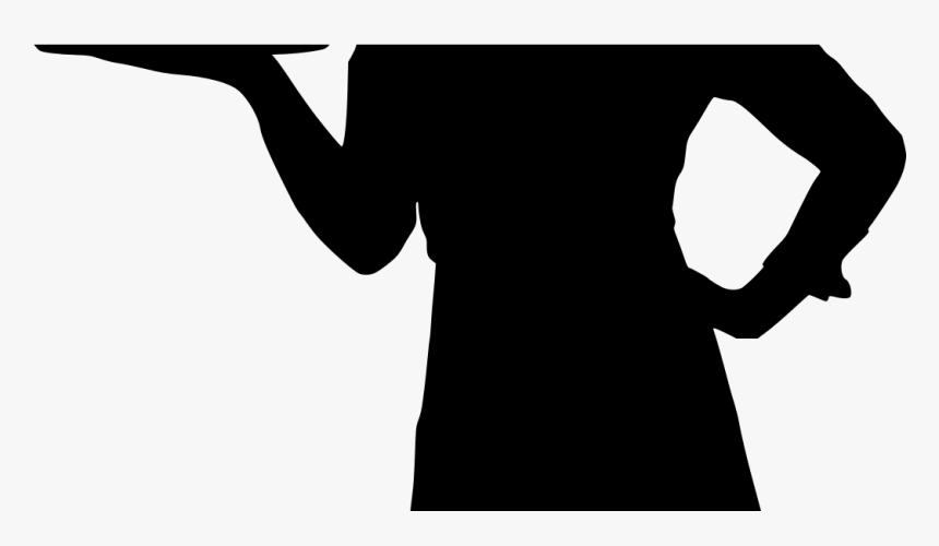 Transparent Waiter Silhouette Png - Waitress Silhouette, Png Download, Free Download
