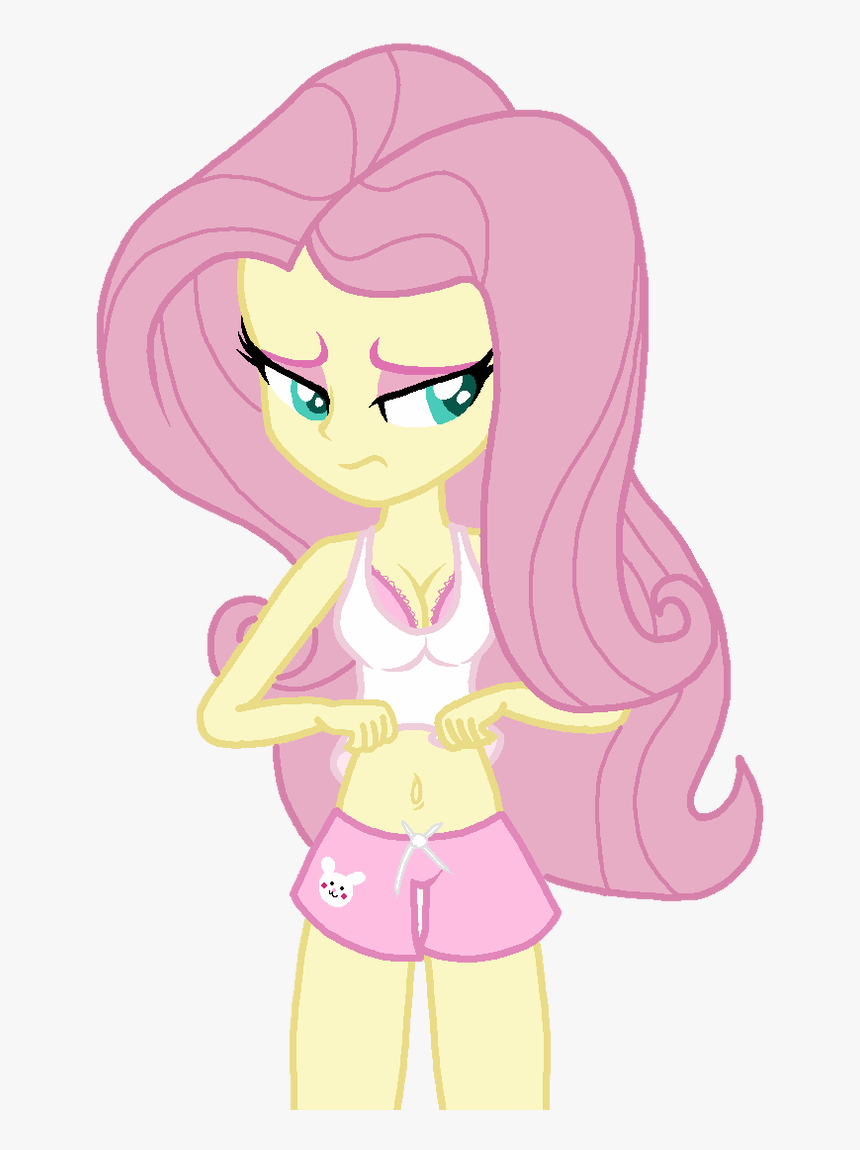 Eg) Flutterehy Showing Her Tummy Png Version By - Cartoon, Transparent Png, Free Download