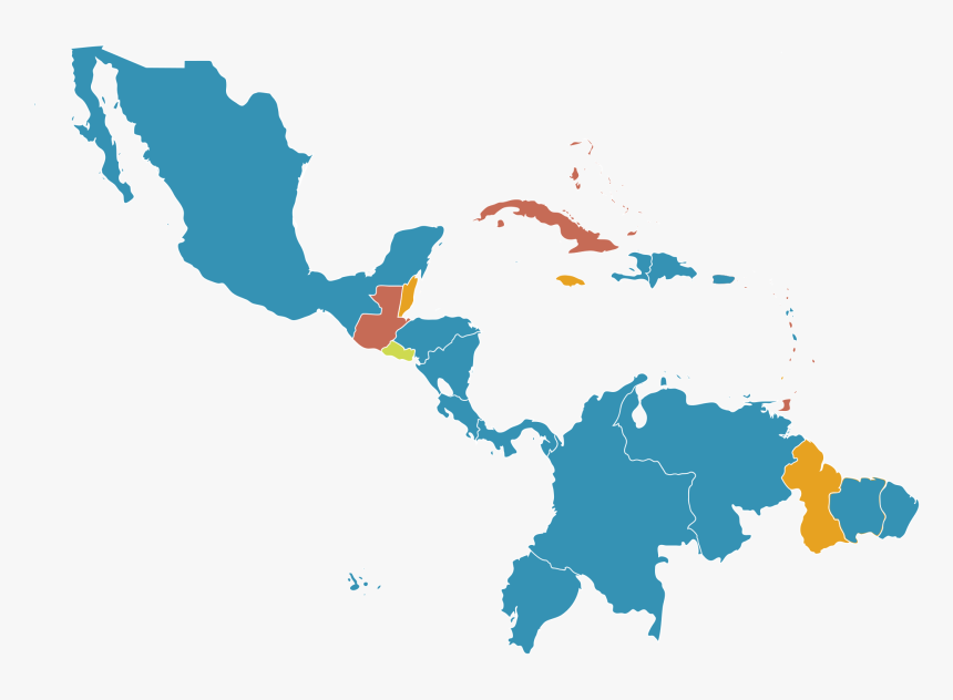 North And South America Png - Latin America Colonization Map, Transparent Png, Free Download