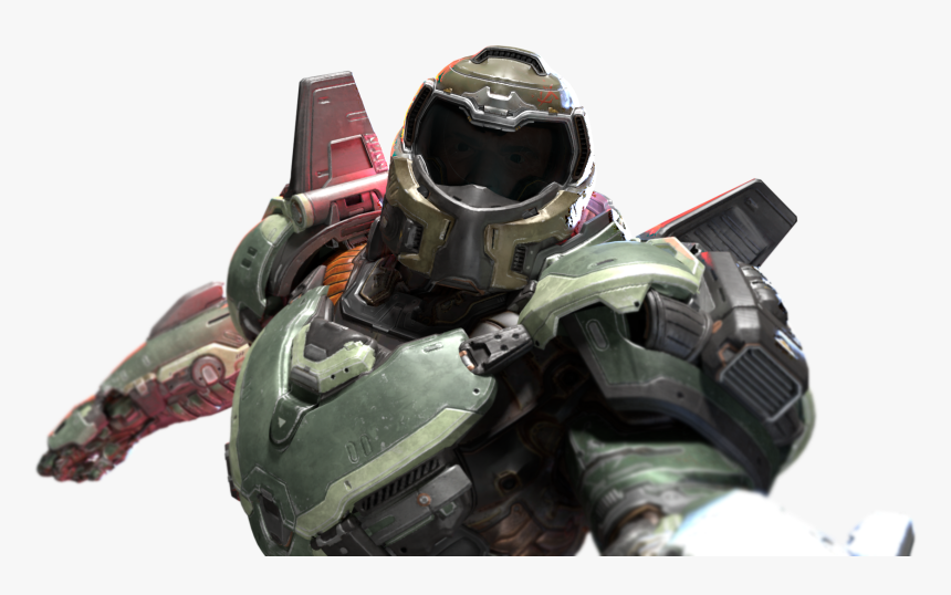 All Geared Up Doom Render Quakechampions Png Doom Armor - Action Figure, Transparent Png, Free Download