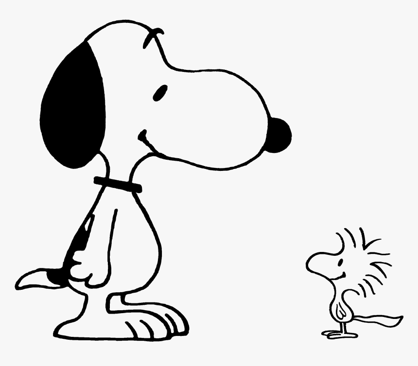 Svg Royalty Free Woodstock Snoopy Charlie Brown Van - Snoopy Charlie Brown Drawings, HD Png Download, Free Download