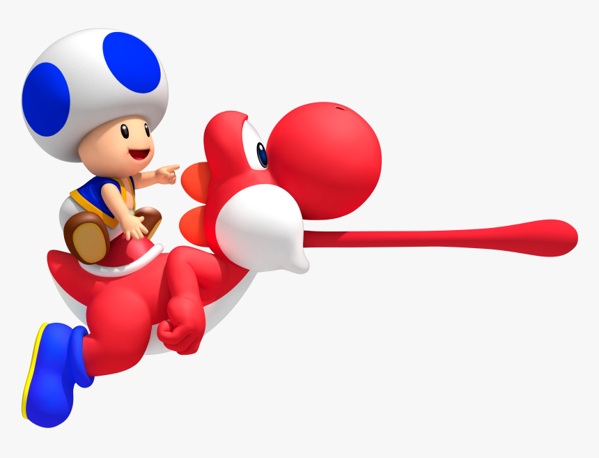 Super Mario Yoshi Png - New Super Mario Bros Wii Red Yoshi, Transparent Png, Free Download