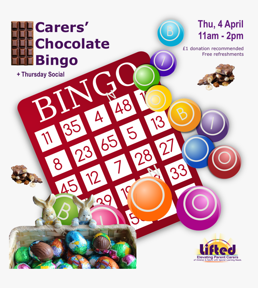 Transparent Bingo Balls Png - Chocolate Bingo Donations, Png Download, Free Download