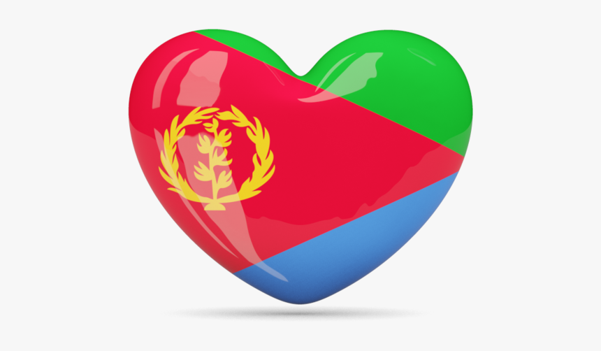 Eritrean Flag Love Heart, HD Png Download, Free Download