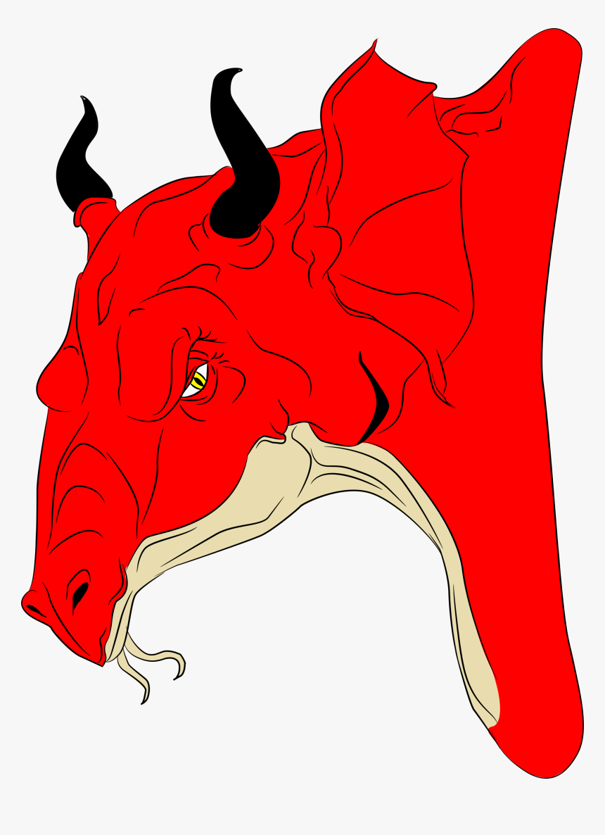 Red Dragon Head Clip Arts - Clip Art, HD Png Download, Free Download