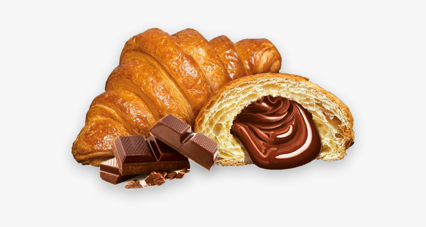 Croissant With Chocolate Filling - Brioche, HD Png Download, Free Download