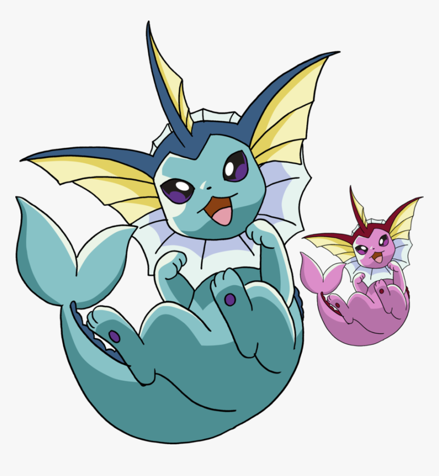 Vaporeon & Shiny Vaporeon - Shiny And Normal Vaporeon, HD Png Download, Free Download