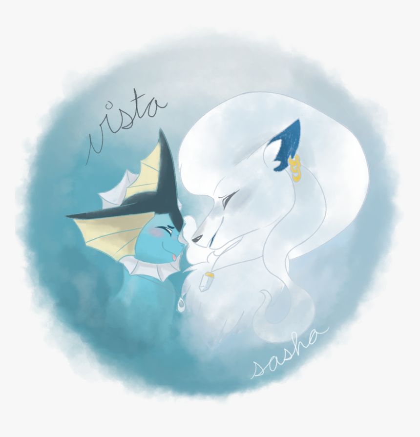 I Wish You Were Still Here - Alolan Ninetales And Vaporeon, HD Png Download, Free Download