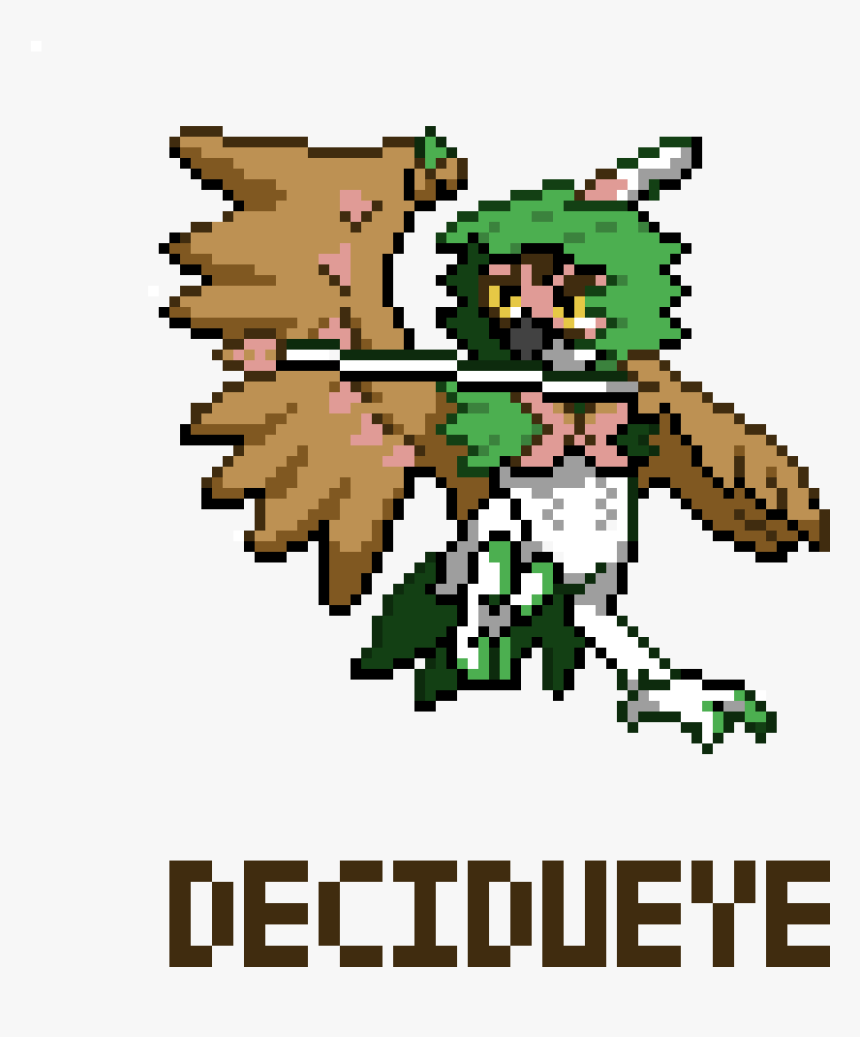 Main Image Decidueye - Pokemon Decidueye Pixel Art, HD Png Download, Free Download