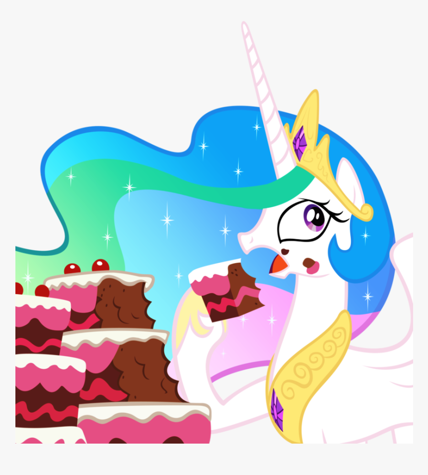 66931 Safe Solo Princess Celestia Vector Open Mouth - Celestia Eating Cake Meme, HD Png Download, Free Download