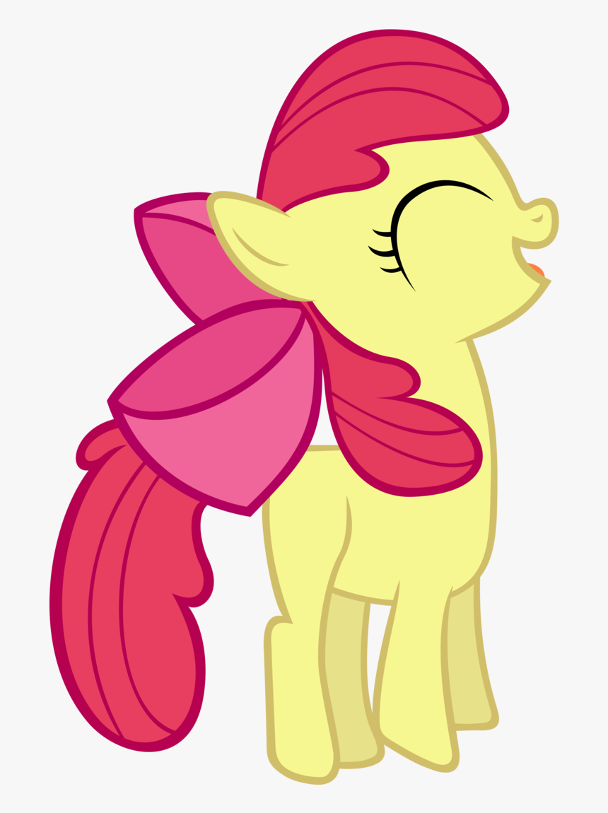 Apple Bloom, Happy, Jumping, Open Mouth, Safe, Simple - My Little Pony Apple Bloom Jumping, HD Png Download, Free Download