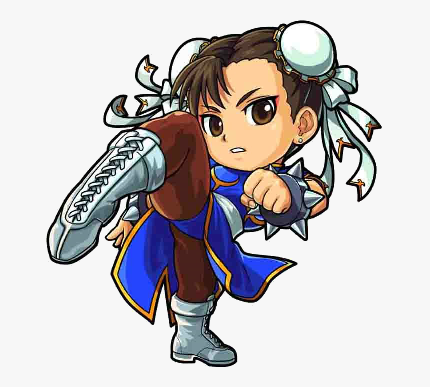 Pocket Fighter Chunli - Street Fighter Chun Li Cartoon, HD Png Download, Free Download