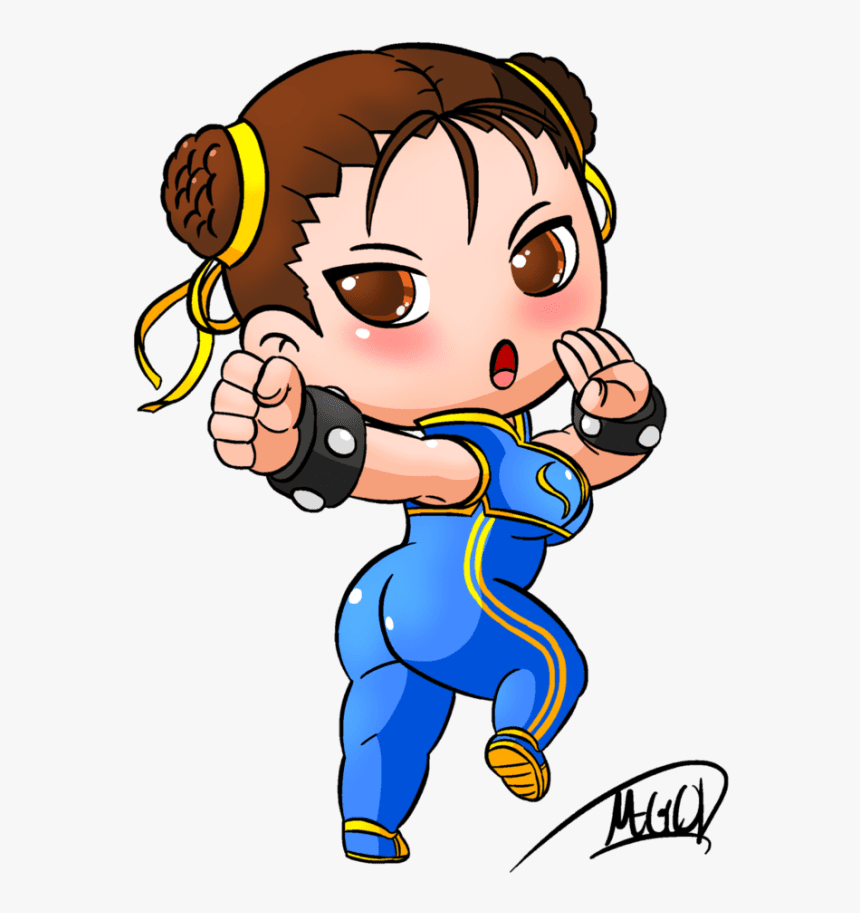 Chibi Chun Li Clipart , Png Download - Thick Chibi Character, Transparent Png, Free Download