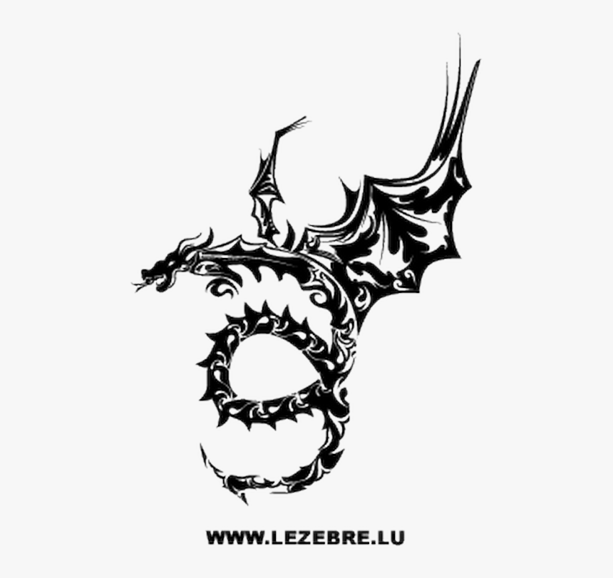 Tribal Dragon Design Decal - Tribal Graphics, HD Png Download, Free Download