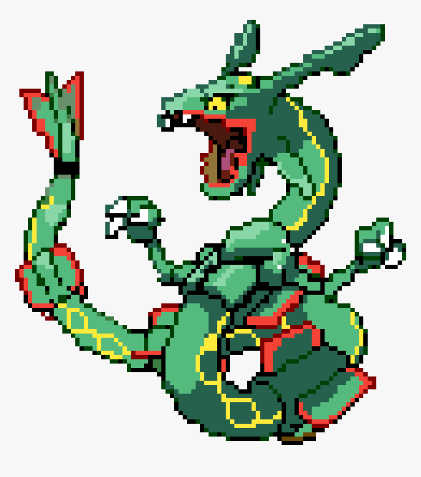 Pixilart - mega shiny rayquaza by quckalulus