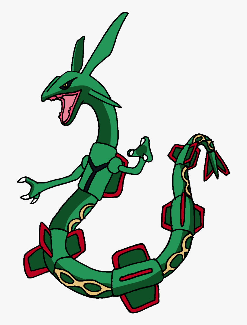 Rayquaza Transparent Anime Clip Art Download - Rayquaza Pokemon Transparent Background, HD Png Download, Free Download