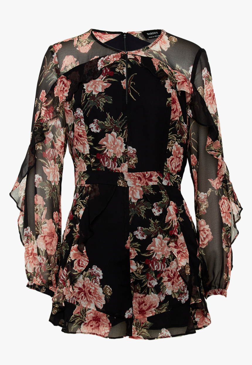 Paige Print Playsuit In Colour Estate Blue - Pattern, HD Png Download, Free Download