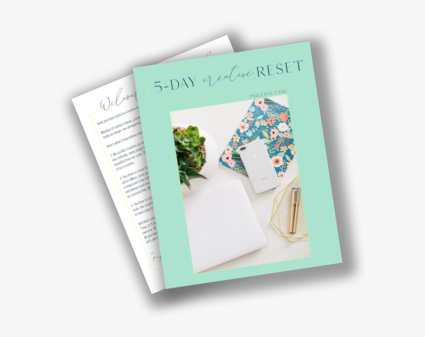 Paige Ray Creative Reset Download Freebie - Book, HD Png Download, Free Download