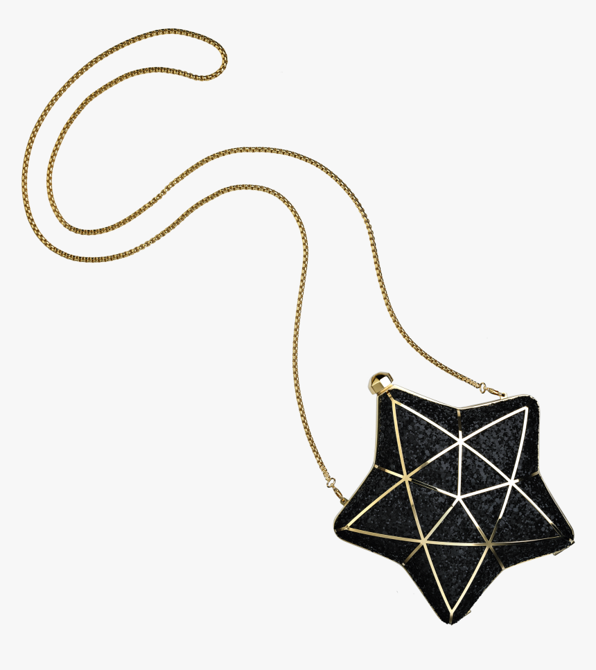 Aspinal Of London Star Clutch In Gold Plated Brass, - Pendant, HD Png Download, Free Download