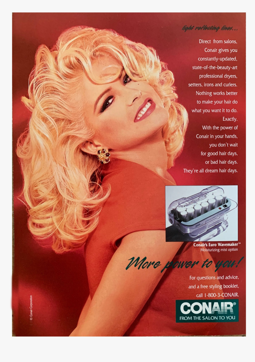 Anna Nicole Ad Red Curly Hair, HD Png Download, Free Download